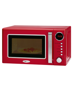 Clatronic Retro-Mikrowelle mit Grill MWG 790 rot